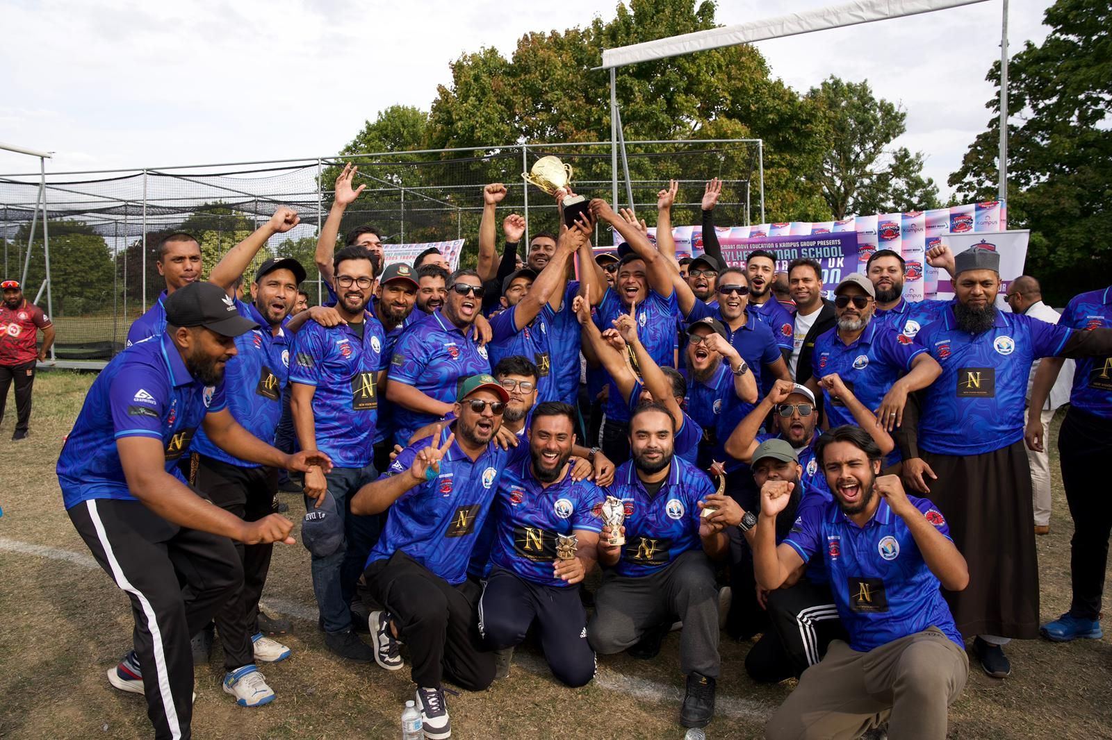 Jamia Alumni UK Crowned Unbeaten Champions in the 1st Ever Sylhet Nirman School Legends Trophy